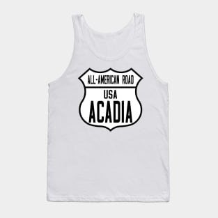 Acadia All-American Road route shield Tank Top